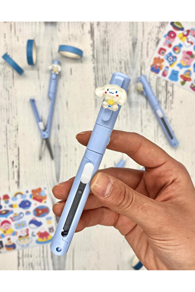 Kağıt Gemi Dükkan Sanrio Cinnamoroll Karakterli Kalem Görünümlü Çift Uç Tasar...