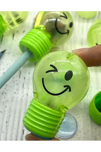 Kağıt Gemi Dükkan Kawaii Green Bulb Pencil Sharpener / Pencil Sharpener