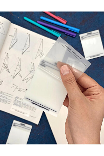 Kağıt Gemi Dükkan ملاحظات ناعمة شفافة بعد ذلك / ملاحظة لاصقة شفافة / ملاحظة لاصقة / مجلة رصاصة