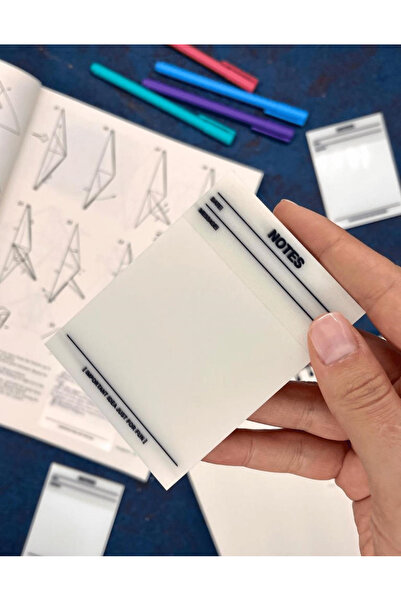 Kağıt Gemi Dükkan ملاحظات ناعمة شفافة بعد ذلك / ملاحظة لاصقة شفافة / ملاحظة لاصقة / مجلة رصاصة