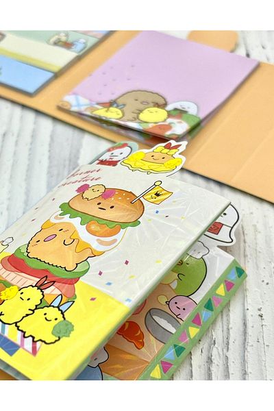 Kağıt Gemi Dükkan Cute Sumikko Hamburger Themed Post-it / Sticky Note / Index