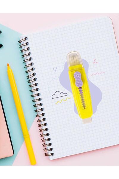 Kağıt Gemi Dükkan Жълта моливче-четка-гума