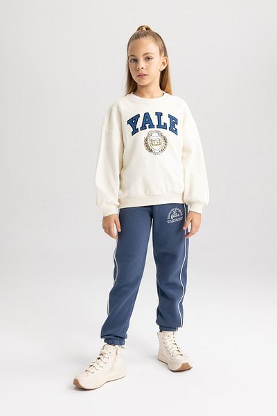 DeFacto Yale University Girl's Crew Neck Relax Fit Sweatshirt A7737a823au