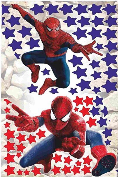 Göktuğ Hediyelik Spiderman Örümcek Adam Dekoratif Çocuk Odası Duvar Sticker D...