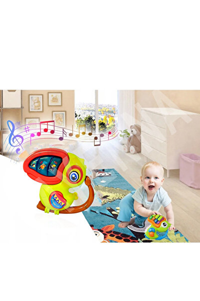 cayenna Bebekler için Oyuncak Işıklı ve Müzikli Kuş Bebek Piyanosu