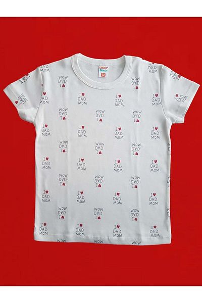 Çamaşır Bahçesi Boy Capri Set - 100% Cotton, Printed, Heart Pattern and Laundry Garden