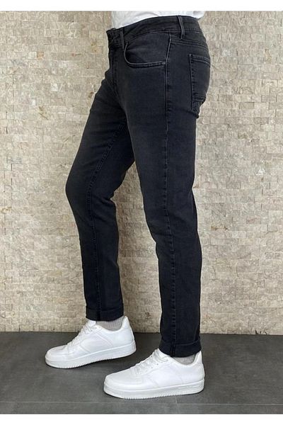 HLT JEANS Ανδρικό τζιν Anthracite Slim Fit - Lycra and Flexible, Hlthe001947