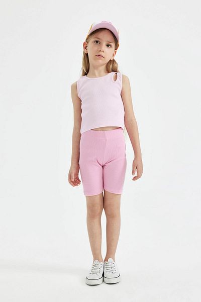 DeFacto Girl's Biker Ribbed Camisole Tights C6570A824SM