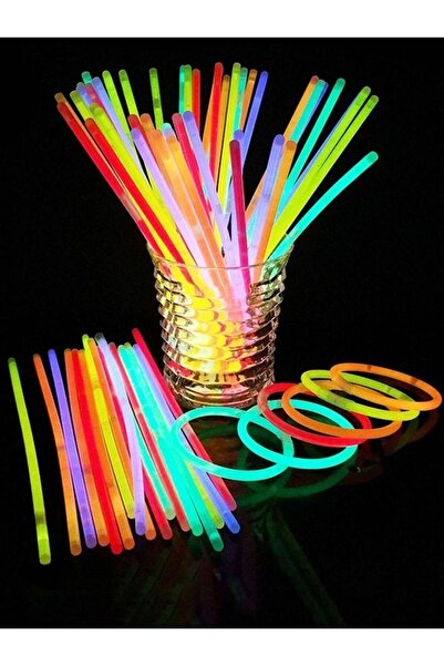 Dolphin 100 Adet Glow Neon Stick Fosforlu Parti Bileklik