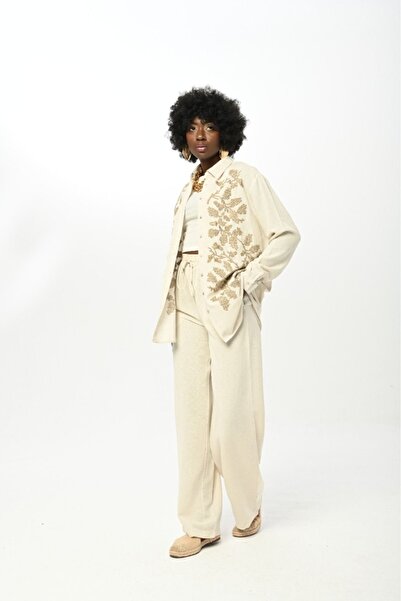 Orfeo Negro Κεντητό - Γυναικείο πουκάμισο Oversize