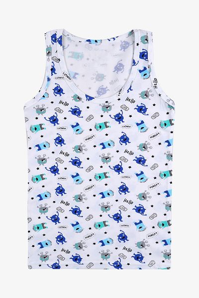 koza iç giyim Boy's Cute Monster Patterned Athlete Boxer Set