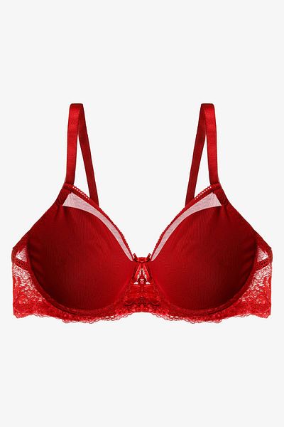 koza iç giyim Women's Tulle Detailed Unpadded Recovery Minimizer Bra