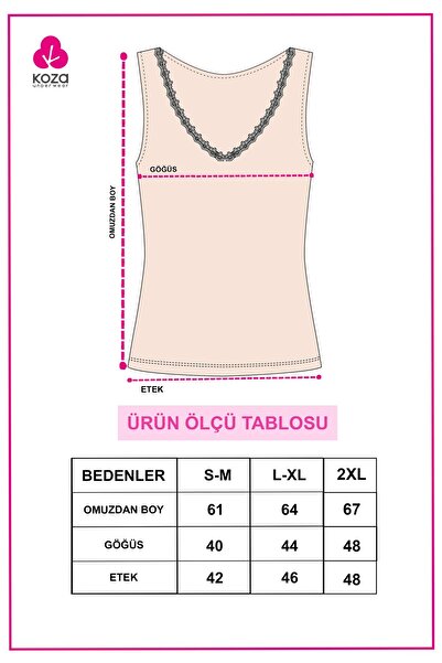 koza iç giyim Women's 2-Piece Lace Detailed Athlete