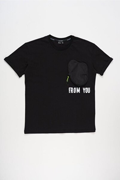 Doctor junior Tricou negru oversize pentru băiat