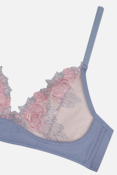 koza iç giyim Set sutien brodat din tul pentru damă