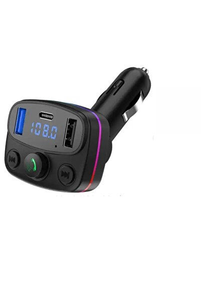 ROGGER Çakmaklık Rgb Işıklı Radyo Mp3 Dönüştürücü Transmitter Bluetooth-micro Sd Kart-Sarj