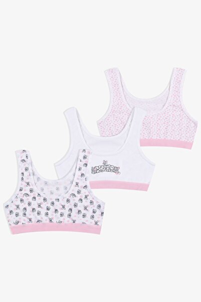 koza iç giyim Tricou pentru fetiță, din 3 piese, cu bretele groase