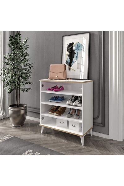 Baby Darling Latte 4 Bölmeli Ayakkabılık %100 Mdf