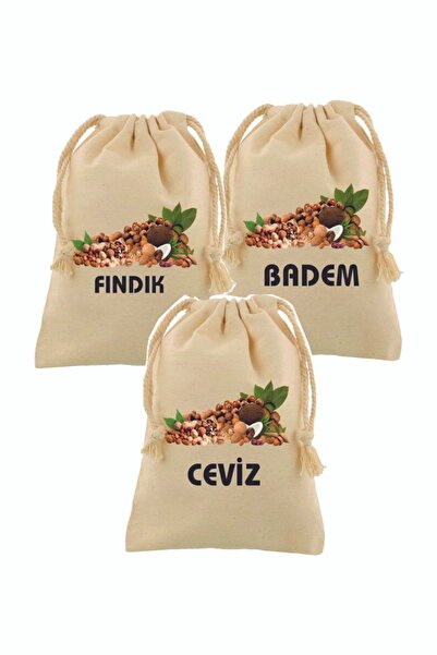 han collection Sağlıklı Ham Bez Fındık Ceviz Erzak Torba