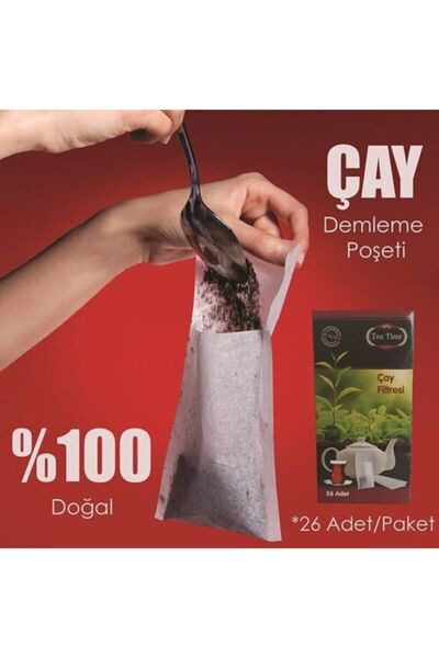 TEA TIME Çay Demleme Poşeti (çay Filtresi) *20 Paket* (520 Poşet)