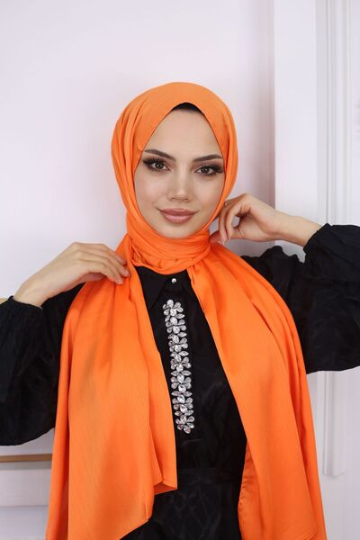 Zerlinda Yoryo Saten Abiyelik Şal (Parlak ve Mat Çift Yüz)