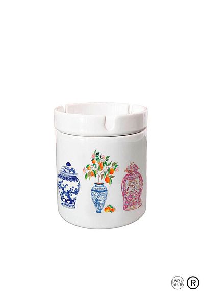 Hediyexpres Blue Blanc Serie 23 - Κομψό σχέδιο τασάκι