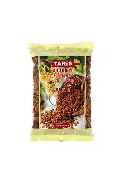 Tariş Sultaniye Seedless Raisins 1 kg Cellophane 2024 Crop