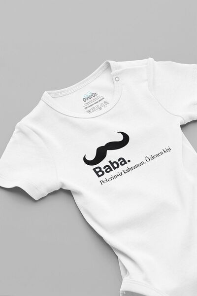 Overoz Organic Cotton Baby Bodysuit - 100% Cotton, Capeless, Hero Writing, Sn...