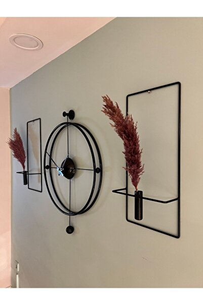 MetaQuartz Aksesuar 3'lü Set Siyah Versacem Time Elegante Set (60X80CM) , Mod...