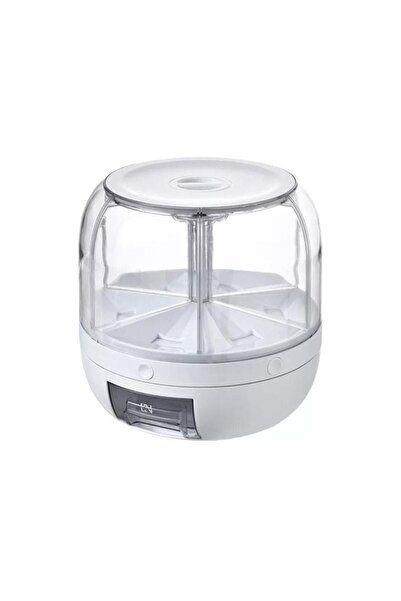 DERMASTUDİO حاوية تخزين للأغذية والبقوليات الفاخرة متعددة الأغراض، 6 عيون، من...