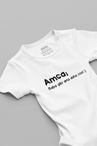 Overoz Cool Like Uncle and Dad Printed Organic 100% Cotton Baby Bodysuit with...