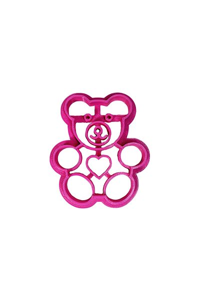 Tesseract Teddy Bear Dough Shaper - Heart