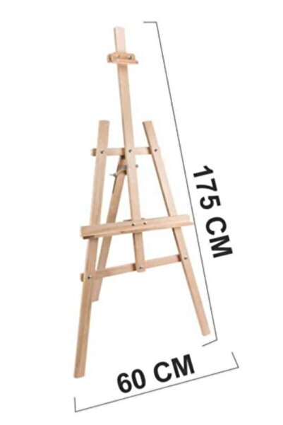 Baby Şövale Ayaklı Ayarlanabilir Resim Şövalesi 175 Cm 1. Sınıf Çam Tüm Tuval...