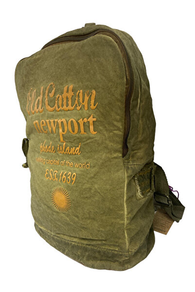 Old Cotton Leone Bag Oil 5100 - Vintage Design Backpack with Laptop Compartment