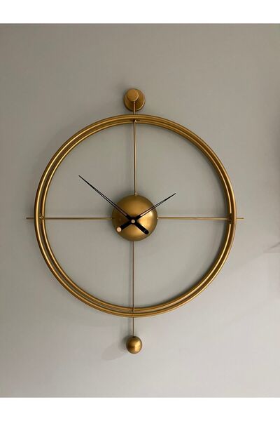 MetaQuartz Aksesuar 50x75 Cm - Versayce Time - Metal Duvar Saati - Modern Dekoratif Metal Duvar Saati