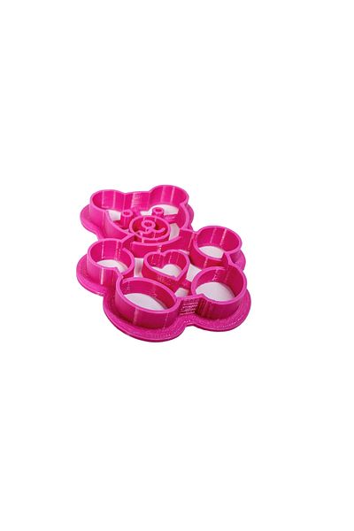 Tesseract Teddy Bear Dough Shaper - Heart