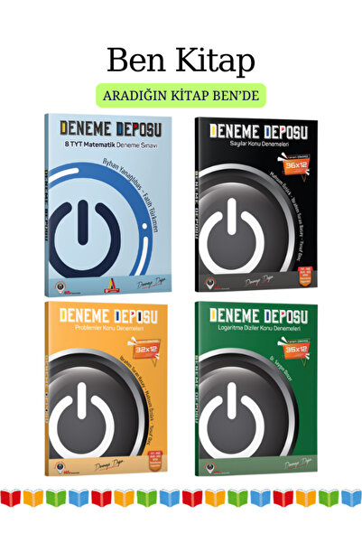 Acil Yayınları Deneme Deposu TYT Matematik - Sayılar - Problemler - Logaritma Diziler Konu Denemeleri 2024