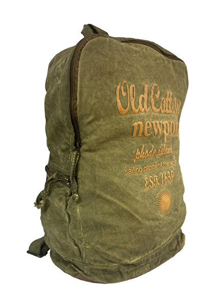 Old Cotton Leone Bag Oil 5100 - Vintage Design Backpack with Laptop Compartment