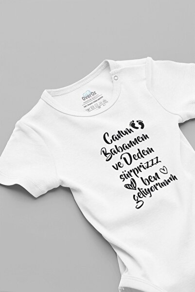 Overoz جسم أطفال عضوي 100% من القطن - كم قصير، أزرار كبس، جدتي ووالدي أنا قاد...