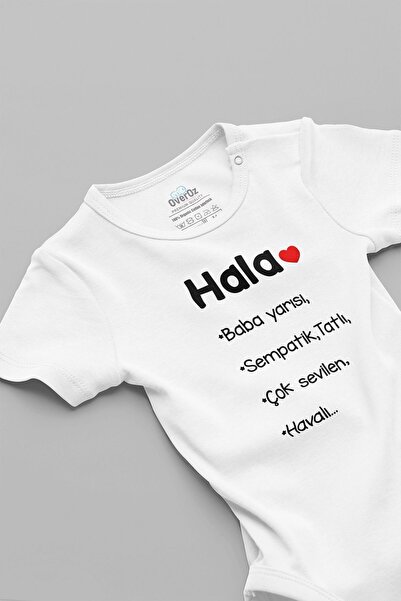 Overoz بدلة أطفال مصنوعة من القطن العضوي بنسبة 100% مطبوع عليها نصف الأب - بد...