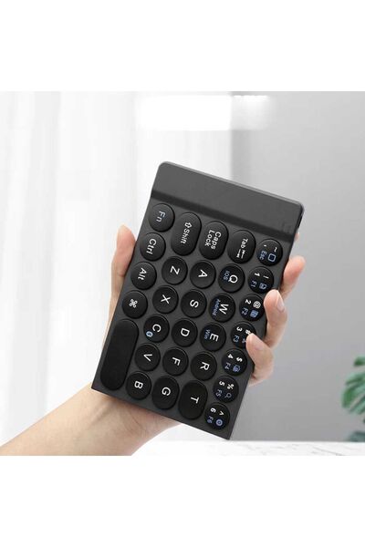 WIWU Fmk-01 Mini Keyboard Katlanabilen Ultra Ince Bluetooth Klavye & Taşıma Çantası & Stand