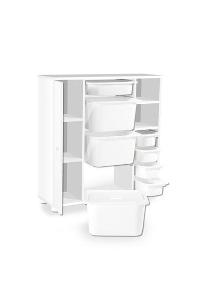 CAPLOONBA PLUS Oyuncak Dolabı Büyük Beyaz