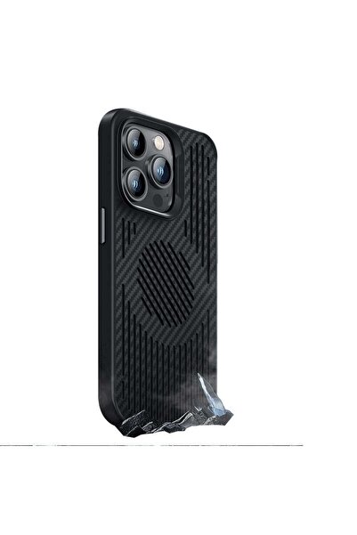 Benks Iphone 14 Pro Kılıf Karbon Magnetik Soğutucu Özellikli Telefon Kılıfı
