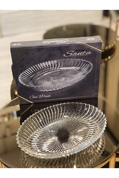 KAVEH Cam Kayık Tabak Salata Tabağı Çok Amaçlı