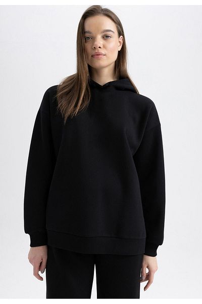 OXVİN Hanorac oversize unisex cu glugă cu 3 fire