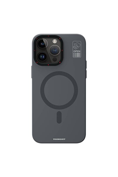 Youngkit iPhone 15 Pro Max Uyumlu Kılıf Magsafe Şarj Özellikli Standlı YoungK...