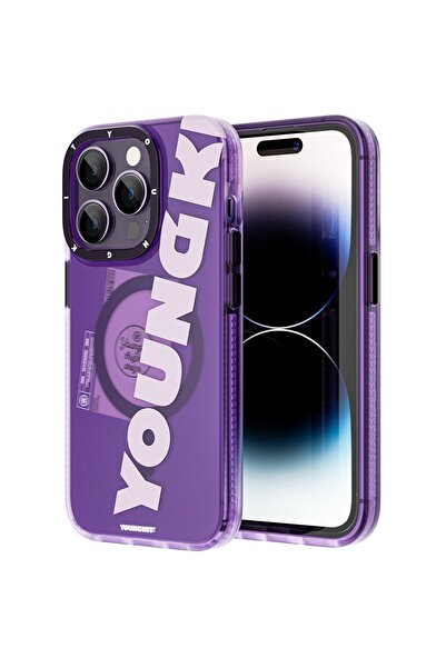 Youngkit Iphone 14 Pro Uyumlu Kılıf Magsafe Şarj Özellikli Binfen Serisi Yazı...