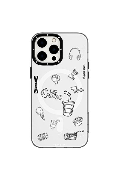 Youngkit iPhone 14 Pro Max Uyumlu Kılıf Magsafe Şarj Özellikli Desenli Youngk...
