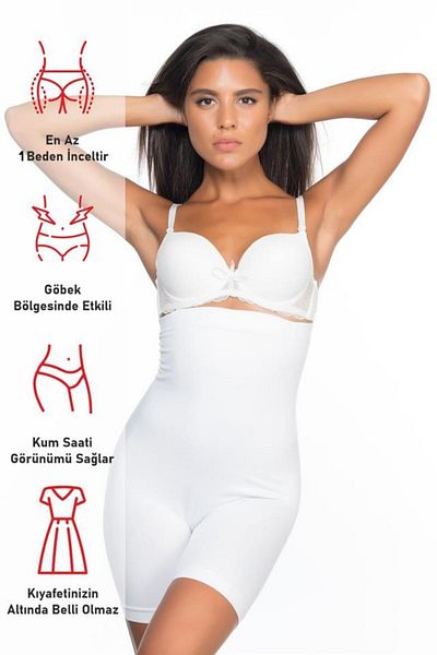 OXVİN Thinning Women's 1 Size Slimming, Firming, Lifting and Shaping High Waist Shorts Corset
