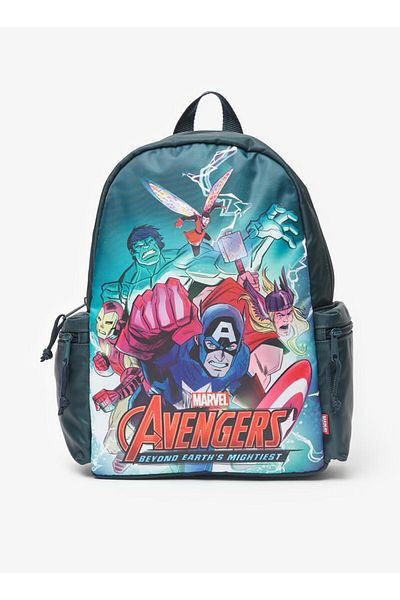 Marvel Heros Marvel Avengers Print Backpack with Adjustable Shoulder Straps